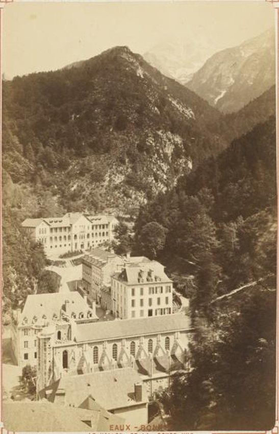 Alfred François Hautecoeur - Eaux-Bonnes. Le vallon de la Soude, vue prise du Go...
