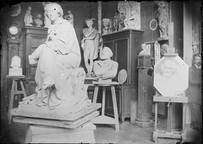 Louis Emile Décorchemont - Bureau du sculpteur Aimé Millet.