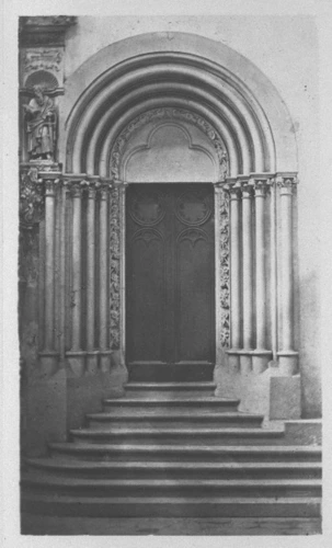 Hermann Emden - Cathédrale de Mayence, vue de la porte conduisant du transept su...