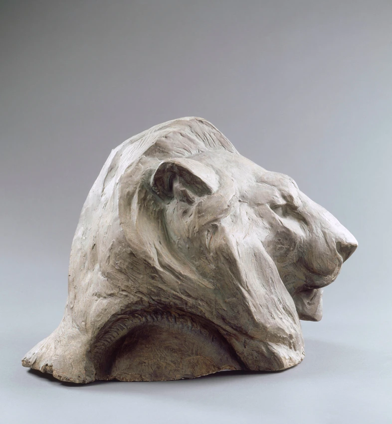 Tête d'étude pour une première version du "Lion de Belfort" - Frédéric-Auguste Bartholdi
