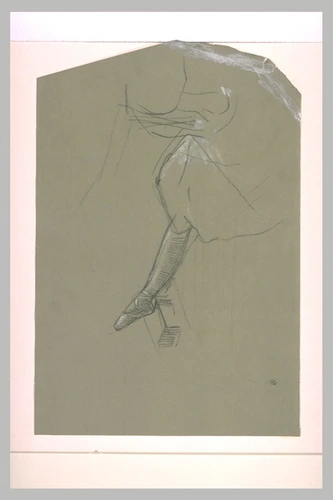 Edgar Degas - Etude de la jambe droite d'une danseuse