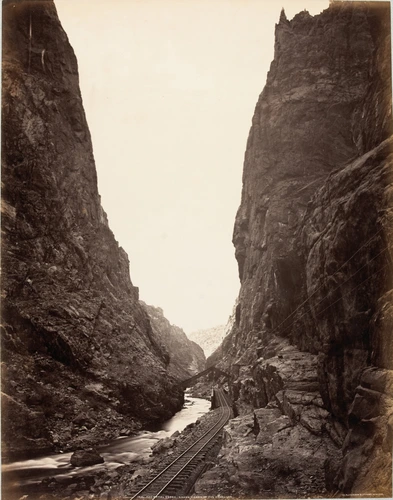 William Henry Jackson - The Royal Gorge - Grand Canyon of the Arkansas (Colorado...