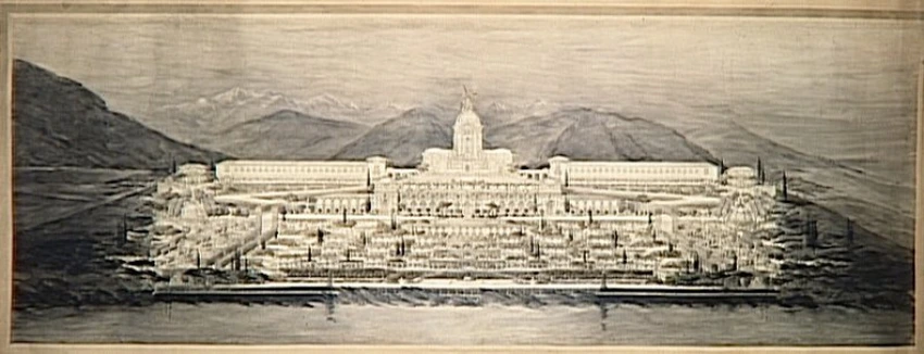 Un sanatorium sur les bords de la Méditerranée, élévation - Maurice Boille