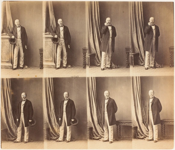 André Adolphe Eugène Disdéri - M. Arapoff en pied, en huit poses