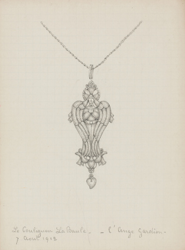 Enguerrand du Suau de la Croix - Pendentif "L'Ange gardien, coeur en chute
