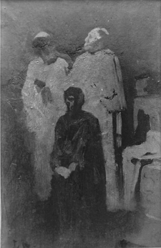 Esquisse pour le vendredi saint à la chapelle Sixtine - Léon Bonnat