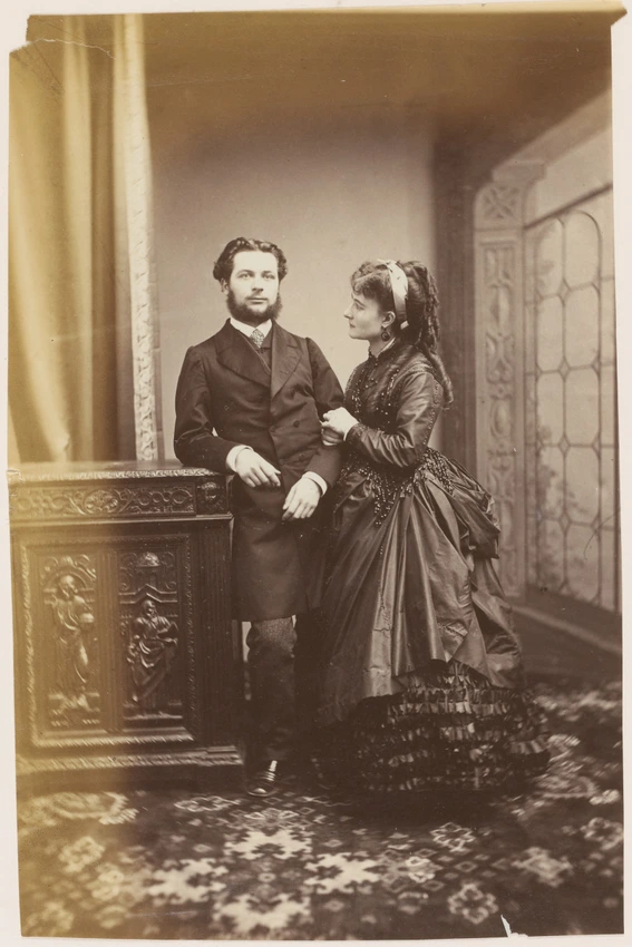 Mr et Mme Marie Guérin en une pose - André Adolphe Eugène Disdéri