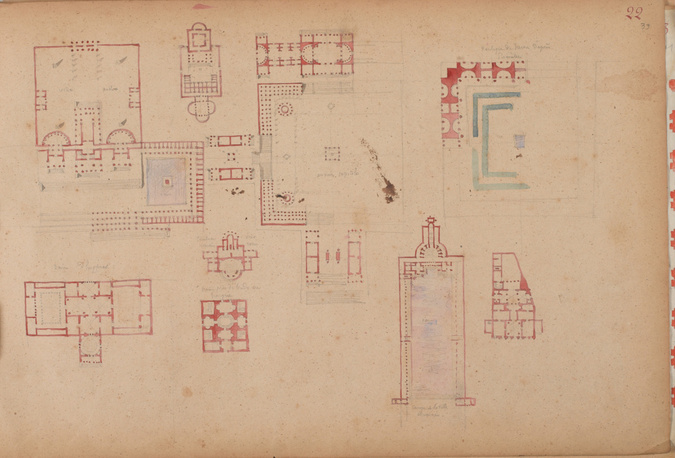 Louis Boitte - Neuf plans de villas et bains antiques