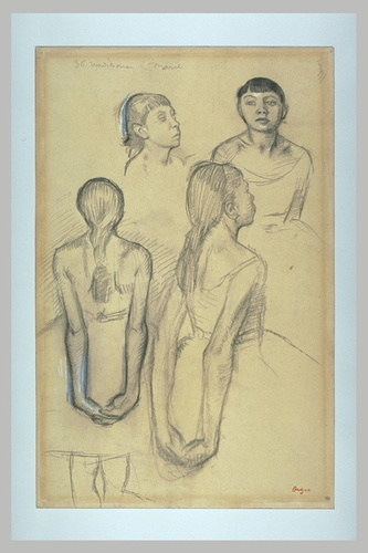 Edgar Degas - Quatre études d'une danseuse