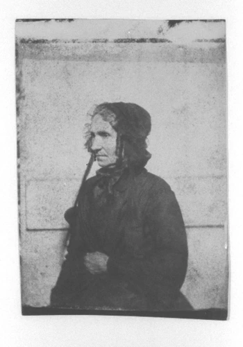 Madame Vacquerie mère, de profil - Auguste Vacquerie