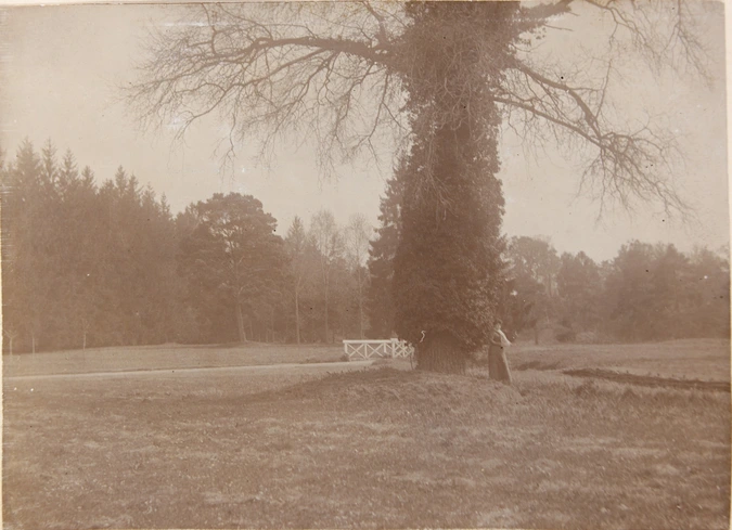 René Lalique - La Benneterie, femme au pied d'un arbres