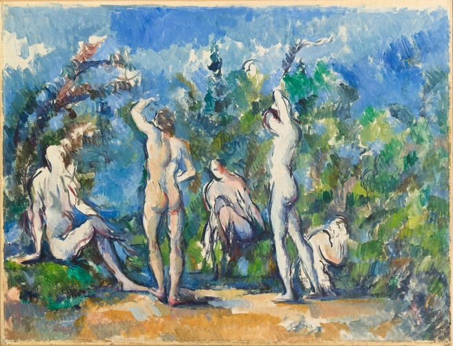 Cinq baigneurs - Paul Cézanne
