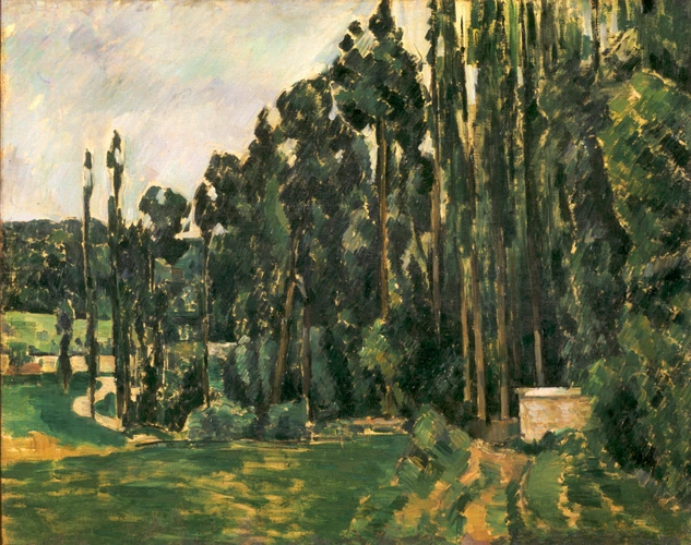 Paul Cézanne - Les Peupliers