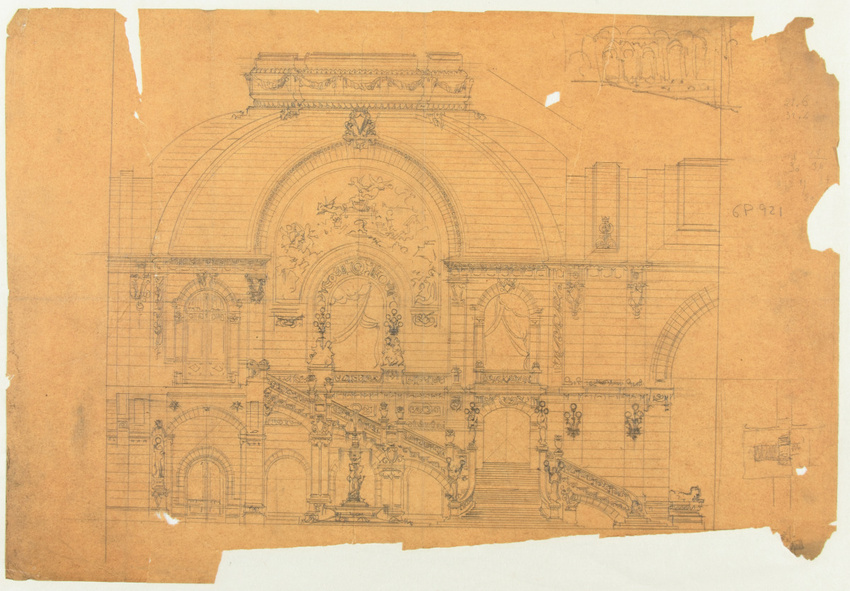 Hector Guimard - Beaux-arts : concours 2ème classe, un panthéon
