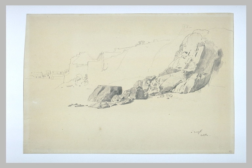 Odilon Redon - La grève à Morgat