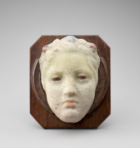 Henry Cros - Masque de femme couronnée de feuillage