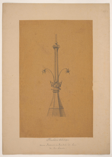 Maison Monduit - Epi de faîtage de tourelle polygonale, comportant une couronne ...