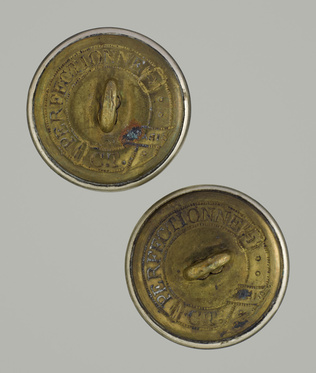 Anonyme - Bouton aux initiales de Gustave Eiffel
