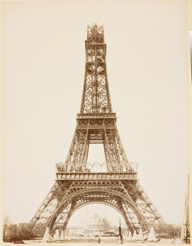 Louis-Emile Durandelle - La Tour Eiffel jusqu'à la plate forme intermédiaire ent...