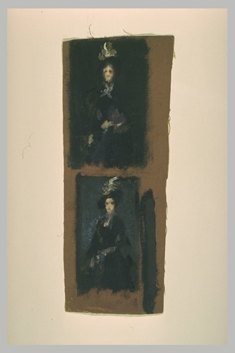 Paul Dubois - Deux études pour un portrait de Madame Casimir Perrier