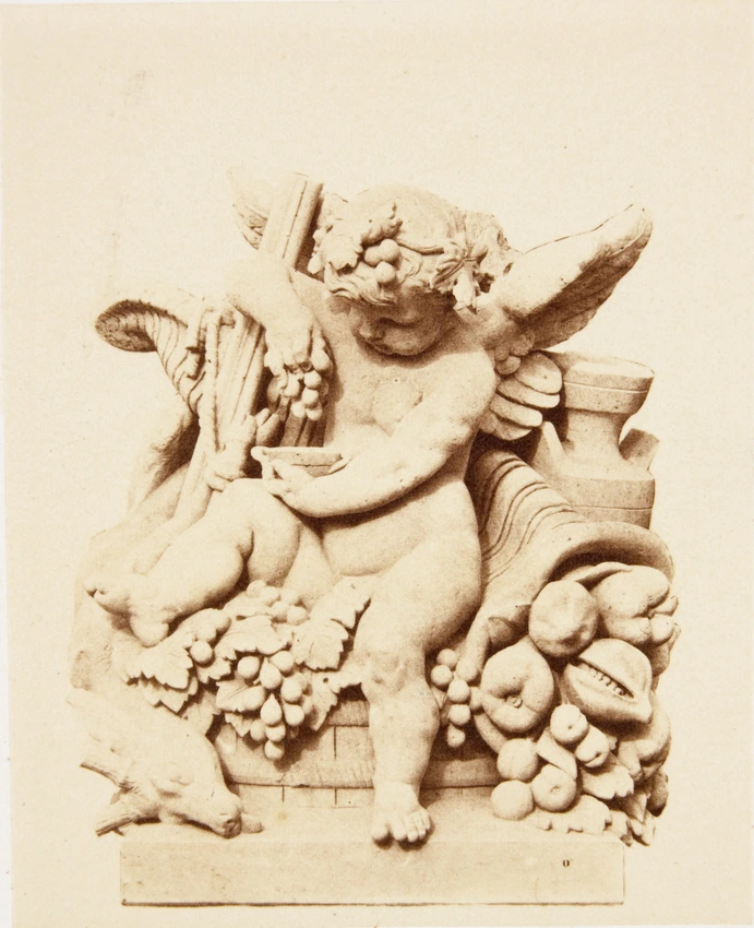 Edouard Baldus - "L'Automne", sculpture d'Alexandre Schoenewerk, décor du palais...