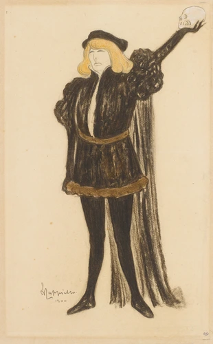Leonetto Cappiello - Sarah Bernhardt dans "Hamlet"