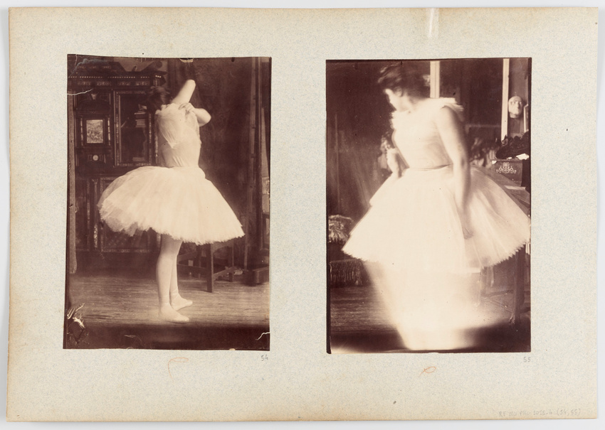 Albert Belleroche - Lili Grenier en danseuse se déshabillant, dans l'atelier d'A...