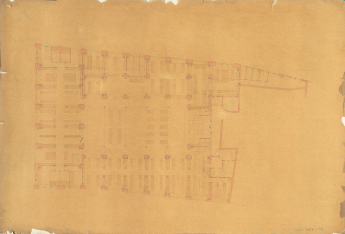 Henri Blondel - Maison de la Belle Jardinière, nouveau magasin, plan du rez-de-c...