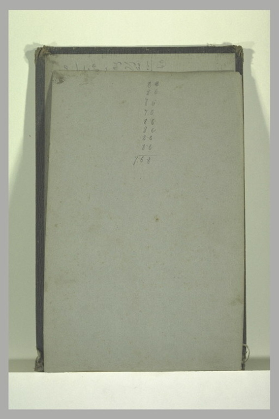 Emile Ulm - Note manuscrite : addition de chiffres