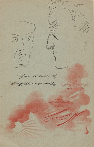 Nadar - Papier à en-tête "Nadar" sur laquelle se trouvent une inscription manusc...