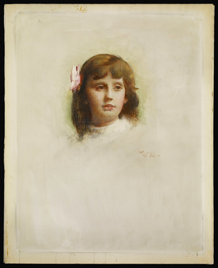 Léon Bonnat - Portrait de Marie-Charlotte Madier-Trélat enfant