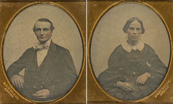 Portrait d'un homme et portrait d'une femme