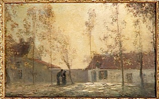 Henri Foreau - Le Soir, paysage d'automne