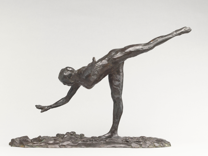 Edgar Degas - Danseuse, arabesque ouverte sur la jambe droite, bras droit à terr...