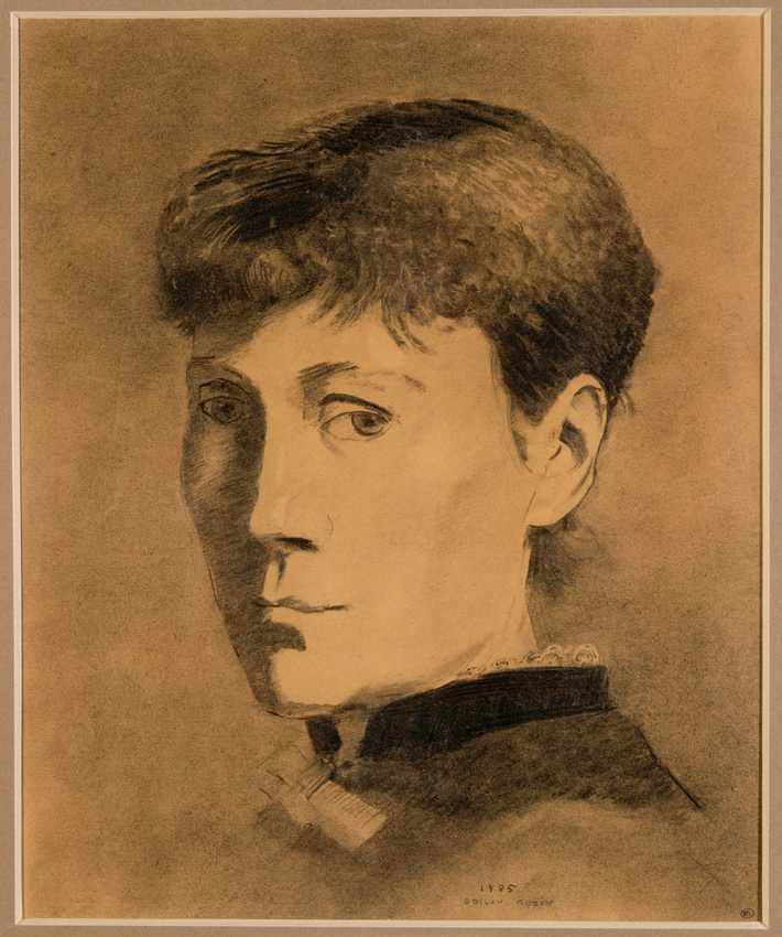 Odilon Redon - Portrait de Madame Redon, les épaules tournées vers la gauche