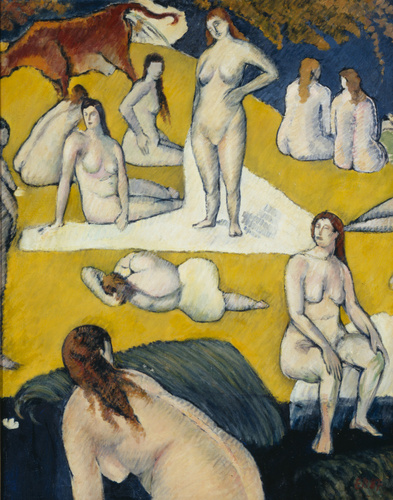 Emile Bernard - Baigneuses à la vache rouge
