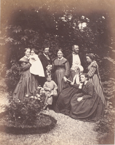 Achille Bonnuit - Groupe au jardin
