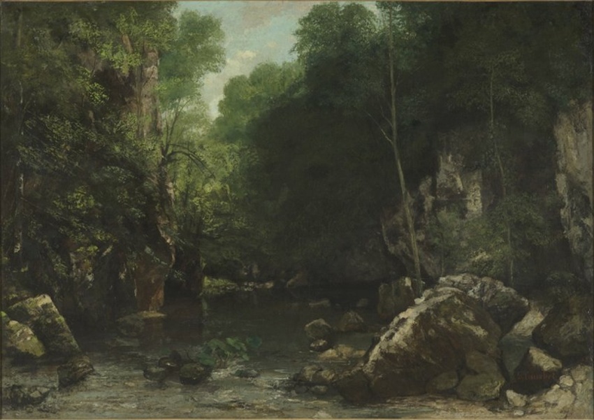 Gustave Courbet - Le Ruisseau couvert