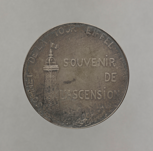 Alexandre Charpentier - Sommet de la Tour Eiffel, souvenir de l'ascension