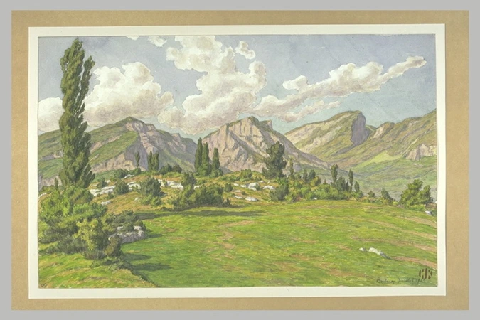 Henri Rivière - Plateau de Barberaz en Savoie