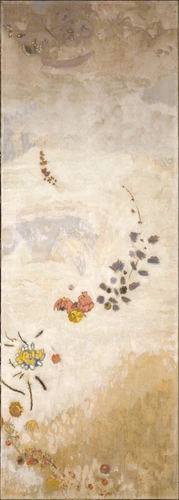 Odilon Redon - Grand panneau à décor végétal, fond clair