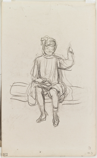 Pierre Bonnard - Petite fille assise