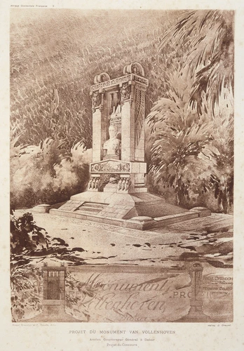 Raoul Brandon - Projet du monument Van Vollenhoven, ancien gouverneur général à ...