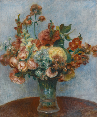 Auguste Renoir - Fleurs dans un vase}