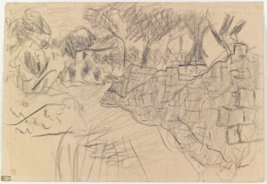 Pierre Bonnard - Le mur dans le jardin