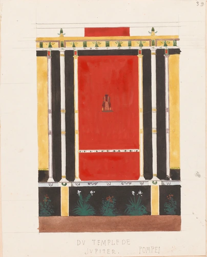 Louis Boitte - Le Temple de Jupiter, étude du décor mural