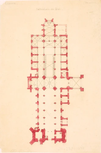 Victor Ruprich-Robert - Plan de la cathédrale de Dol