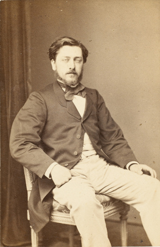 Bayard et Bertall - Gustave Eiffel assis