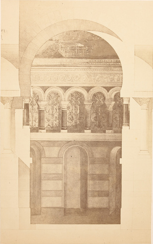 Delmaet & Durandelle - Dessin par J. Lisch de l'église de Germigny-des-Prés