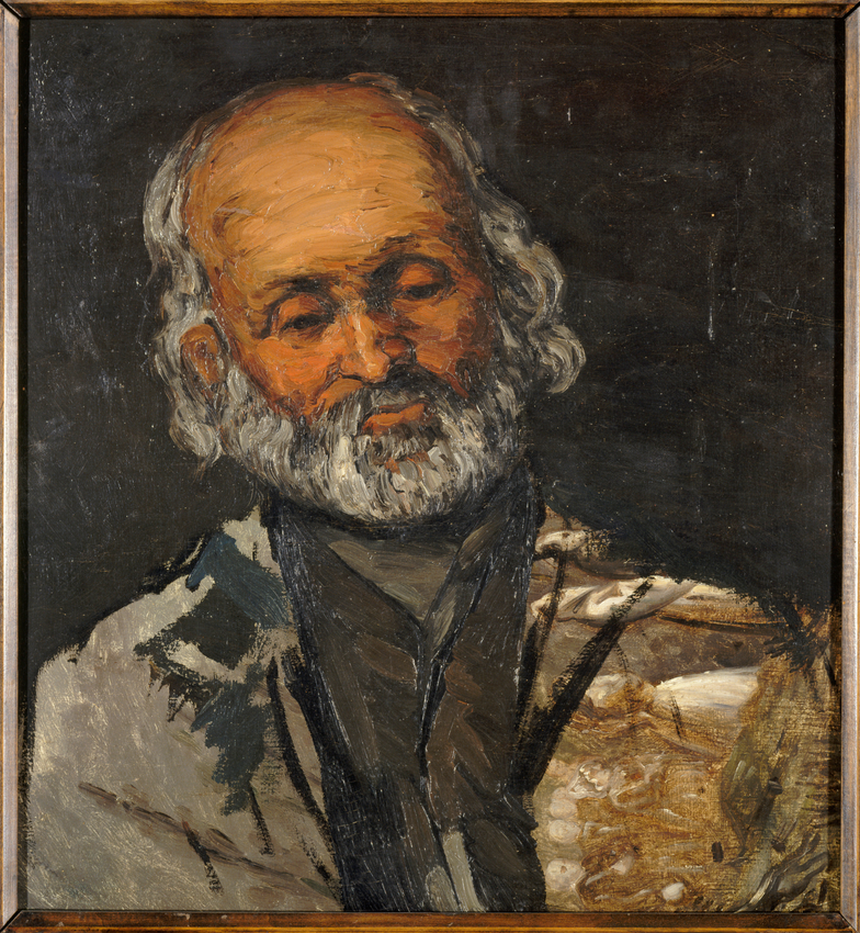 Paul Cézanne - Tête de vieillard (le père Rouvel à Bennecourt ?)